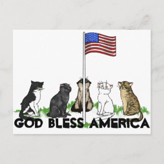Memorial Day Cat Briefkaart
