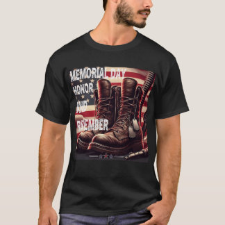Memorial Day Eer en herinner de gevallen veteraan T-shirt