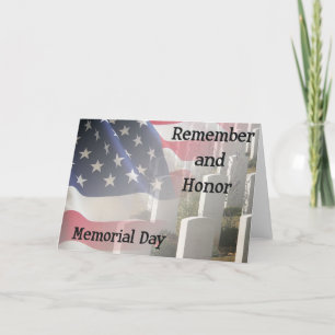 Memorial Day Flag Kaart