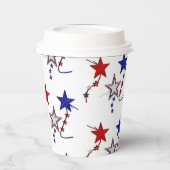 "Memorial Day, Fourth" (Hot & Cold) Papierkop Papieren Bekers (Links)