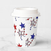 "Memorial Day, Fourth" (Hot & Cold) Papierkop Papieren Bekers (Rechts)