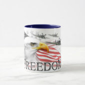 Memorial Day Freedom Coffee Mok (Midden)