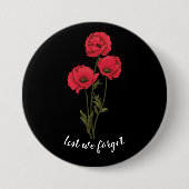 Memorial Day, Herdenkingsdag, Red Poppy Button (Voorkant)