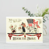 Memorial Day Honor the dappere Kaart (Staand voorkant)
