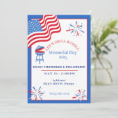 Memorial Day Invitation Grill & Chill (Debout devant)