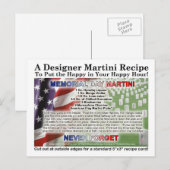 Memorial Day Martini Recept Kaart Briefkaart (Voorkant / Achterkant)
