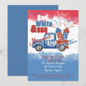 Memorial Day Onafhankelijkheidsdag BBQ-feest Kaart (Voorkant / Achterkant)