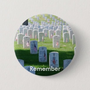 Memorial Day Onthouden Ronde Pin-back Button