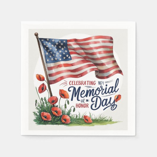 Memorial Day Papier & Party servetten (Voorkant)