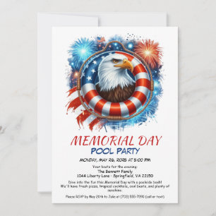 Memorial Day Pool Party   Summer Bash Kaart