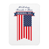 Memorial Day Remember and Honor Magneet (Verticaal)