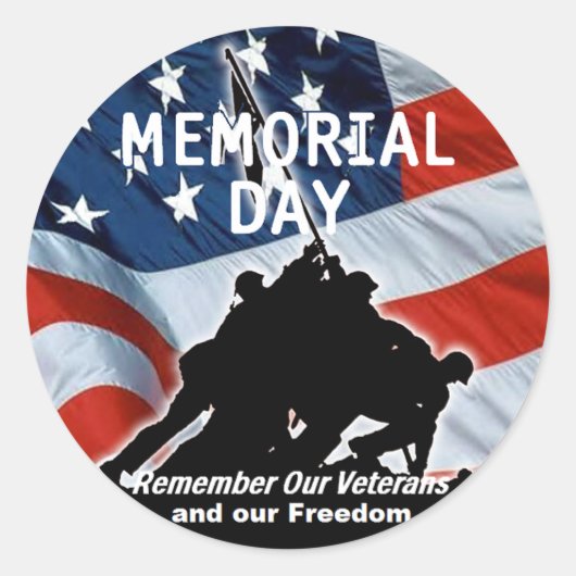 Memorial Day Sticker (Voorkant)