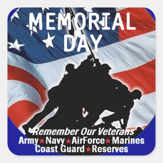 Memorial Day Sticker (Voorkant)