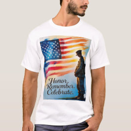 Memorial Day T-Shirt Vrouwen Mannen Evoceren Eer
