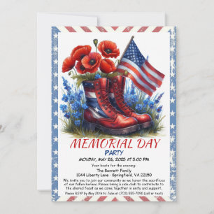 Memorial Day Tribute Party Uitnodiging