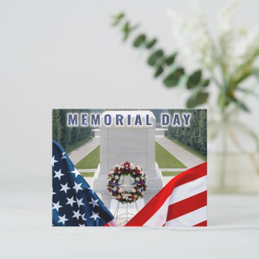 Memorial Day “Wij Herdenken” Briefkaart (Staand voorkant)