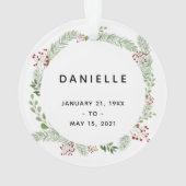 Mémorial de la verdure d'hiver (dos)