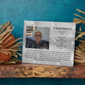 Mémorial de la Vie de Janz 8x10 Plaque (Côté)