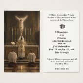 Mémorial de l'ordination de la messe latine tradit (Devant & derrière)