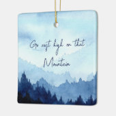 Mémorial de Noël personnalisé Ornement pour papa (Gauche)