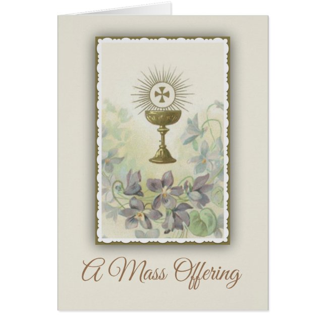 Mémorial de offre de la masse catholique (Devant)
