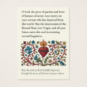 Mémorial de prière funéraire catholique du Sacré-C (Devant)