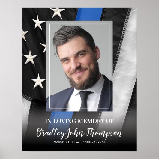Mémorial des agents de police | Affiche de la fine (Devant)