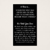 Mémorial du héros de la carte funéraire de l'offic (Dos)