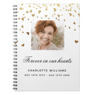 Mémorial du livre d'or blanc coeur photo