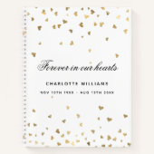 Mémorial du livre d'or blanc coeurs (Devant)