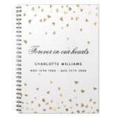 Mémorial du livre d'or blanc coeurs (Devant)