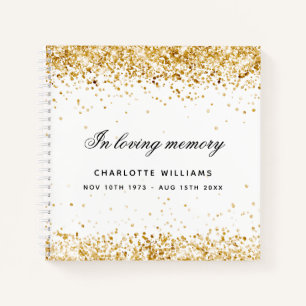 Mémorial du livre d'or blanc parties scintillant n