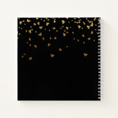 Mémorial du livre d'or noir coeurs (Dos)