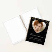 Mémorial du livre d'or noir coeurs photo (Intérieur)