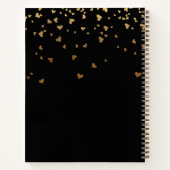 Mémorial du livre d'or noir coeurs photo (Dos)