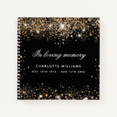 Mémorial du livre d'or noir parties scintillant no (Devant)