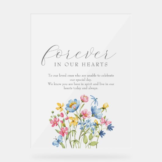 Mémorial du Mariage Fleur sauvage Boho (Recto)