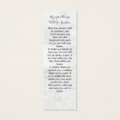 Memorial Elegant 3 Photo Signet de prière funérair (Dos)