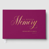 Mémorial "En mémoire d'amour" Gold-Foil, Berry (Recto)