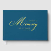 Mémorial "En mémoire d'amour" Gold-Foil, Bleu (Recto)