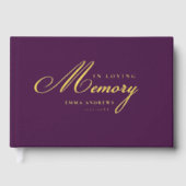 Mémorial "En mémoire d'amour" Gold-Foil, Violet (Recto)