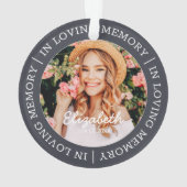 Mémorial en mémoire d'amour Photo personnalisée mo (dos)