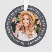 Mémorial en mémoire d'amour Photo personnalisée mo (devant)