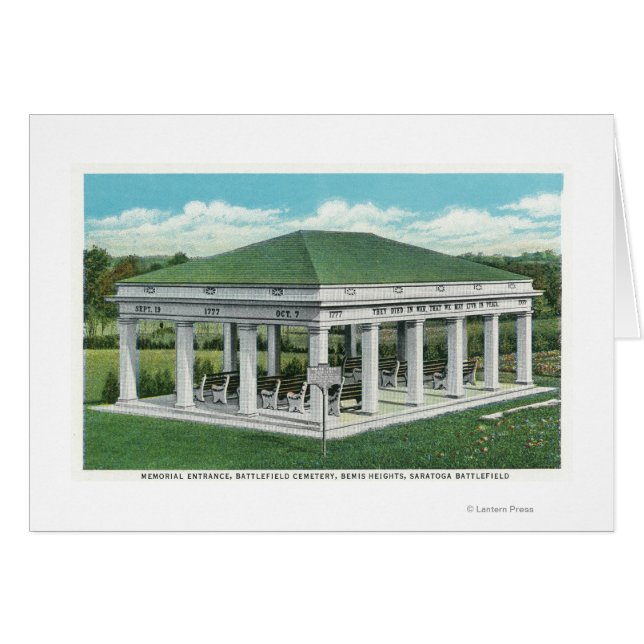 Memorial Entrance at Battlefield Cemetery Uitzicht (Voorkant Horizontaal)