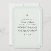 Mémorial et Carte de remerciements de Noël (Dos)