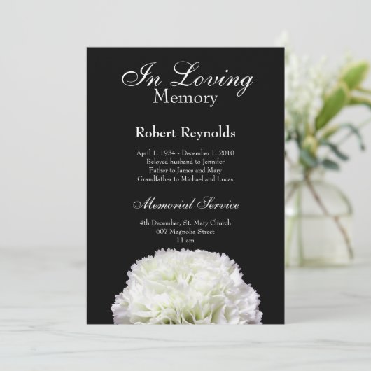 Mémorial / Faire-part (Debout devant)