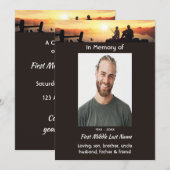 Memorial Father Son Fishing Fisherman  Kaart (Voorkant / Achterkant)