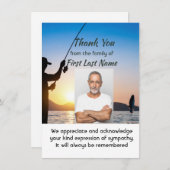 Memorial Fisherman Pêche Merci de poisson (Devant / Derrière)