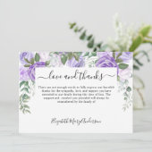 Mémorial floral violet de Merci Bereaval (Debout devant)