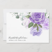 Mémorial floral violet de Merci Bereaval (Dos)